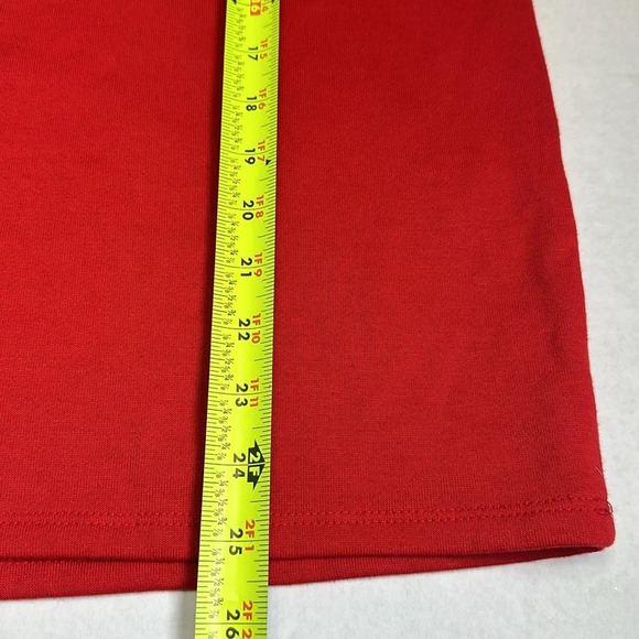 Zara Trafaluc Red Long Sleeve Zippered Design Pullover Sweatshirt Size Small - Picture 7 of 8